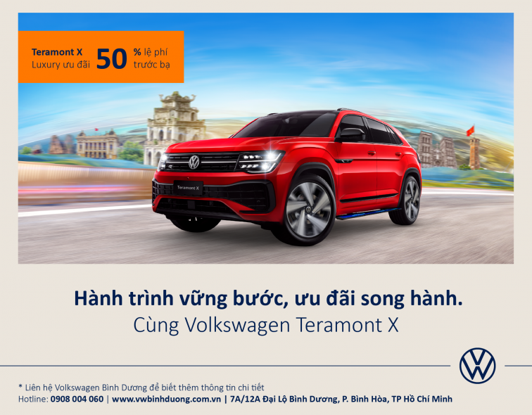 Chương trình ưu đãi tháng 7.2025: ưu đãi giá đặc quyền cho Touareg và 50% phí trước bạ cho Teramont X Luxury